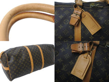 画像をギャラリービューアに読み込む, LOUIS VUITTON ルイヴィトン キーポルバンドリエール60 ボストンバッグ M41412 モノグラム PVC ヌメ革 ブラウン 良品 中古 4c071632