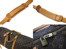 Load image into Gallery viewer, LOUIS VUITTON ルイヴィトン キーポルバンドリエール60 ボストンバッグ M41412 モノグラム PVC ヌメ革 ブラウン 良品 中古 4c071632