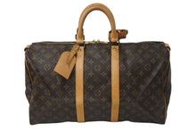 Load image into Gallery viewer, LOUIS VUITTON ルイヴィトン モノグラム キーポル45 ボストンバッグ M41428 ブラウン ゴールド金具 美品 中古 4c071834