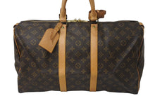 Load image into Gallery viewer, LOUIS VUITTON ルイヴィトン モノグラム キーポル45 ボストンバッグ M41428 ブラウン ゴールド金具 美品 中古 4c071834