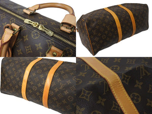 LOUIS VUITTON ルイヴィトン モノグラム キーポル45 ボストンバッグ M41428 ブラウン ゴールド金具 美品 中古 4c071834