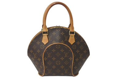 LOUISVUITTON ルイヴィトン エリプスPM ハンドバッグ モノグラム M51127 PVC ヌメ革 ブラウン ゴールド金具 美品 中古 4c071835