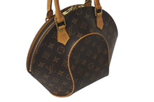 Load image into Gallery viewer, LOUISVUITTON ルイヴィトン エリプスPM ハンドバッグ モノグラム M51127 PVC ヌメ革 ブラウン ゴールド金具 美品 中古 4c071835