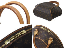 Load image into Gallery viewer, LOUISVUITTON ルイヴィトン エリプスPM ハンドバッグ モノグラム M51127 PVC ヌメ革 ブラウン ゴールド金具 美品 中古 4c071835