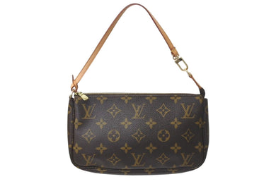 LOUIS VUITTON ルイヴィトン ポシェット アクセソワール アクセサリーポーチ M51980 モノグラム PVC レザー 美品 中古 4c071841