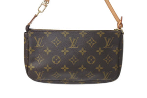 LOUIS VUITTON ルイヴィトン ポシェット アクセソワール アクセサリーポーチ M51980 モノグラム PVC レザー 美品 中古 4c071841