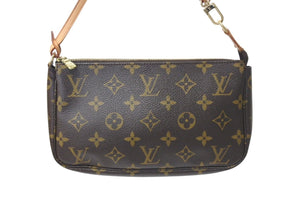 LOUIS VUITTON ルイヴィトン ポシェット アクセソワール アクセサリーポーチ M51980 モノグラム PVC レザー 美品 中古 4c071841