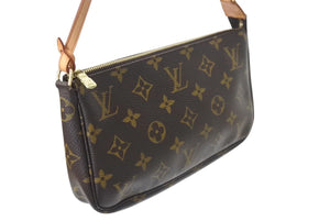 LOUIS VUITTON ルイヴィトン ポシェット アクセソワール アクセサリーポーチ M51980 モノグラム PVC レザー 美品 中古 4c071841