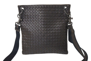 BOTTEGAVENETA ボッテガヴェネタ ショルダーバッグ 172736 V465C 2078 イントレチャート ブラウン レザー 良品 中古 4c071845