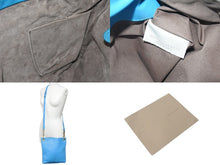 画像をギャラリービューアに読み込む, BOTTEGA VENETA ボッテガヴェネタ イントレチャート ショルダーバッグ レザー ブルー アンティークゴールド金具 美品 中古 4c071846