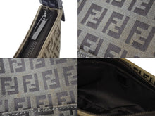 Load image into Gallery viewer, FENDI フェンディ ハンドバッグ ズッキーノ柄 8BR042 ジャガード レザー ベージュ ブラック金具 美品 中古 4c071849