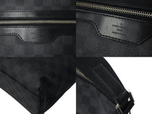 Load image into Gallery viewer, LOUISVUITTON ルイヴィトン ミックMM ショルダーバッグ ダミエ グラフィット N41106 PVCコーテングキャンバス ブラック 美品 中古 4c071853