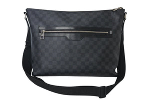 LOUISVUITTON ルイヴィトン ミックMM ショルダーバッグ ダミエ グラフィット N41106 PVCコーテングキャンバス ブラック 美品 中古 4c071853