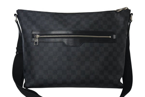 LOUISVUITTON ルイヴィトン ミックMM ショルダーバッグ ダミエ グラフィット N41106 PVCコーテングキャンバス ブラック 美品 中古 4c071853