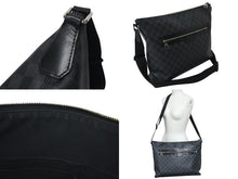 Load image into Gallery viewer, LOUISVUITTON ルイヴィトン ミックMM ショルダーバッグ ダミエ グラフィット N41106 PVCコーテングキャンバス ブラック 美品 中古 4c071853