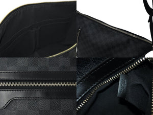 LOUISVUITTON ルイヴィトン ミックMM ショルダーバッグ ダミエ グラフィット N41106 PVCコーテングキャンバス ブラック 美品 中古 4c071853