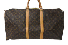 Load image into Gallery viewer, 極美品 LOUIS VUITTON ルイヴィトン キーポル55 ボストンバッグ M41414 モノグラム ブラウン ゴールド金具 中古 4c071857