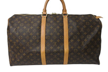 Load image into Gallery viewer, 極美品 LOUIS VUITTON ルイヴィトン キーポル55 ボストンバッグ M41414 モノグラム ブラウン ゴールド金具 中古 4c071857