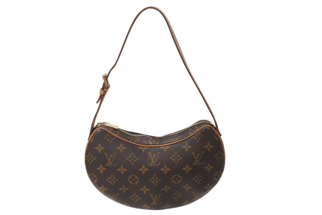 LOUIS VUITTON ルイヴィトン ハンドバッグ クロワッサンPM M51510 モノグラムキャンバス ブラウン 美品 中古 4c071862