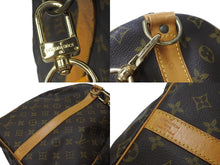 Load image into Gallery viewer, LOUIS VUITTON ルイヴィトン キーポルバンドリエール55 ボストンバッグ M41414 モノグラム PVC レザー ブラウン 美品 中古 4c071864