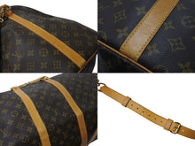 Load image into Gallery viewer, LOUIS VUITTON ルイヴィトン キーポルバンドリエール55 ボストンバッグ M41414 モノグラム PVC レザー ブラウン 美品 中古 4c071864