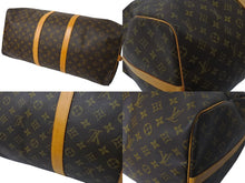 Load image into Gallery viewer, LOUIS VUITTON ルイヴィトン キーポルバンドリエール55 ボストンバッグ M41414 モノグラム PVC レザー ブラウン 美品 中古 4c071864