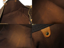 画像をギャラリービューアに読み込む, LOUIS VUITTON ルイヴィトン キーポルバンドリエール55 ボストンバッグ M41414 モノグラム PVC レザー ブラウン 美品 中古 4c071864