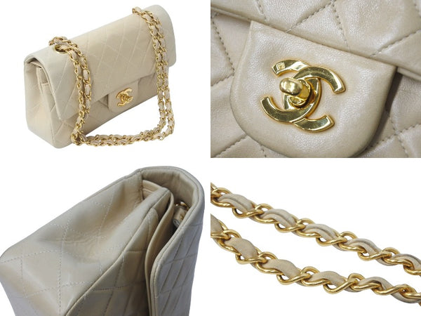 CHANEL Shoulder bag Matelasse 23 No. 4 W flap Beige Gold hardware Good condition Used 4c071865