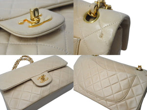 CHANEL Shoulder bag Matelasse 23 No. 4 W flap Beige Gold hardware Good condition Used 4c071865