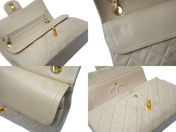 CHANEL Shoulder bag Matelasse 23 No. 4 W flap Beige Gold hardware Good condition Used 4c071865