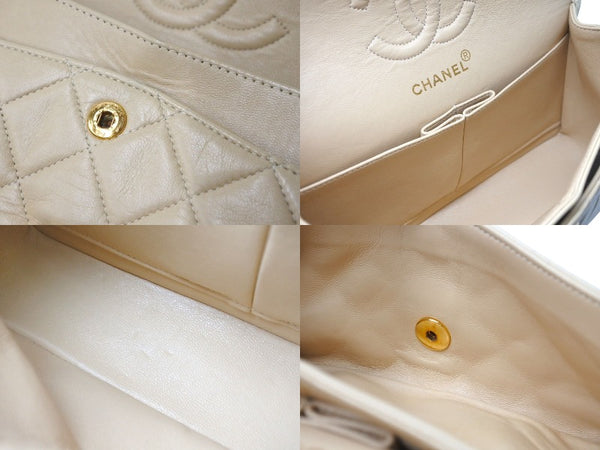 CHANEL Shoulder bag Matelasse 23 No. 4 W flap Beige Gold hardware Good condition Used 4c071865