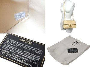 CHANEL Shoulder bag Matelasse 23 No. 4 W flap Beige Gold hardware Good condition Used 4c071865