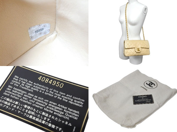 CHANEL Shoulder bag Matelasse 23 No. 4 W flap Beige Gold hardware Good condition Used 4c071865