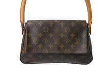 Load image into Gallery viewer, 極美品 LOUIS VUITTON ルイヴィトン モノグラム ミニルーピング ショルダーバッグ M51147 PVC レザー ブラウン 中古 4c071873