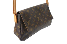 Load image into Gallery viewer, 極美品 LOUIS VUITTON ルイヴィトン モノグラム ミニルーピング ショルダーバッグ M51147 PVC レザー ブラウン 中古 4c071873