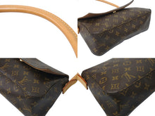 Load image into Gallery viewer, 極美品 LOUIS VUITTON ルイヴィトン モノグラム ミニルーピング ショルダーバッグ M51147 PVC レザー ブラウン 中古 4c071873