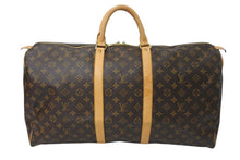 Load image into Gallery viewer, LOUIS VUITTON ルイヴィトン キーポル55 ボストンバッグ M41414 モノグラム ブラウン ゴールド金具 美品 中古 4c071879