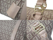 画像をギャラリービューアに読み込む, FENDI フェンディ ミニボストンバッグ ボストンバッグ バッグ キャンバス レザー ベージュ ピンク 2104102047852 美品 中古 4c071880