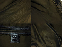 画像をギャラリービューアに読み込む, FENDI フェンディ ズッカ柄 エトニコ マンマバケット ハンドバッグ ブラウン ロゴ キャンバス レザー 美品 中古 4c071882