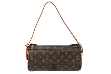 極美品 LOUISVUITTON ルイヴィトン ヴィバシテGM ワンショルダーバッグ M51163 モノグラム PVC レザー ゴールド金具 中古 4c071885