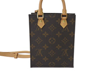 画像をギャラリービューアに読み込む, 新品同様品 LOUIS VUITTON ルイヴィトン プティットサックプラ ハンドバッグ M69442 2WAY モノグラム ブラウン ゴールド金具 中古 4c071893