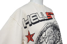 Load image into Gallery viewer, 新品未使用品 Hellstar studious ヘルスター sleeve tee tシャツ コットン ベージュ プリント 2C779BA7 サイズS 4c071920