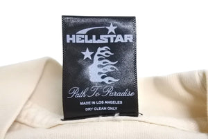 新品未使用品 Hellstar studious ヘルスター sleeve tee tシャツ コットン ベージュ プリント 2C779BA7 サイズS 4c071920