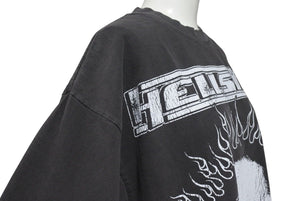 新品未使用品 Hellstar studious ヘルスター sleeve tee tシャツ コットン グレー ホワイト OD4F1BE8 プリント サイズM 4c071923