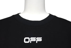 新品未使用品 OFF-WHITE オフホワイト エアポートテープ TEE 半袖Tシャツ ブラック サイズXS OMAA027S201850 中古 4c071926