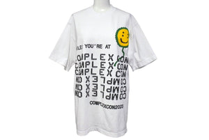 New and unused CPFM × Complex com T T-shirt print white cotton 141685 with tag size S used 4c071928