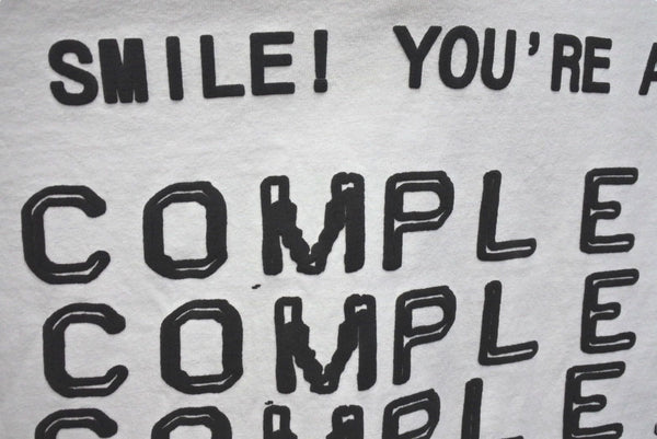 New and unused CPFM × Complex com T T-shirt print white cotton 141685 with tag size S used 4c071928