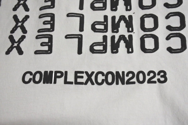 New and unused CPFM × Complex com T T-shirt print white cotton 141685 with tag size S used 4c071928