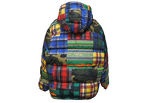 Load image into Gallery viewer, POLO RALPH LAUREN ポロラルフローレン PATCHWORK DOWN JACKET クレイジーパターン ダウンジャケット XLサイズ 710716328002 美品 中古 4c071929