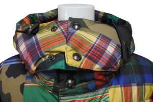 POLO RALPH LAUREN ポロラルフローレン PATCHWORK DOWN JACKET クレイジーパターン ダウンジャケット XLサイズ 710716328002 美品 中古 4c071929